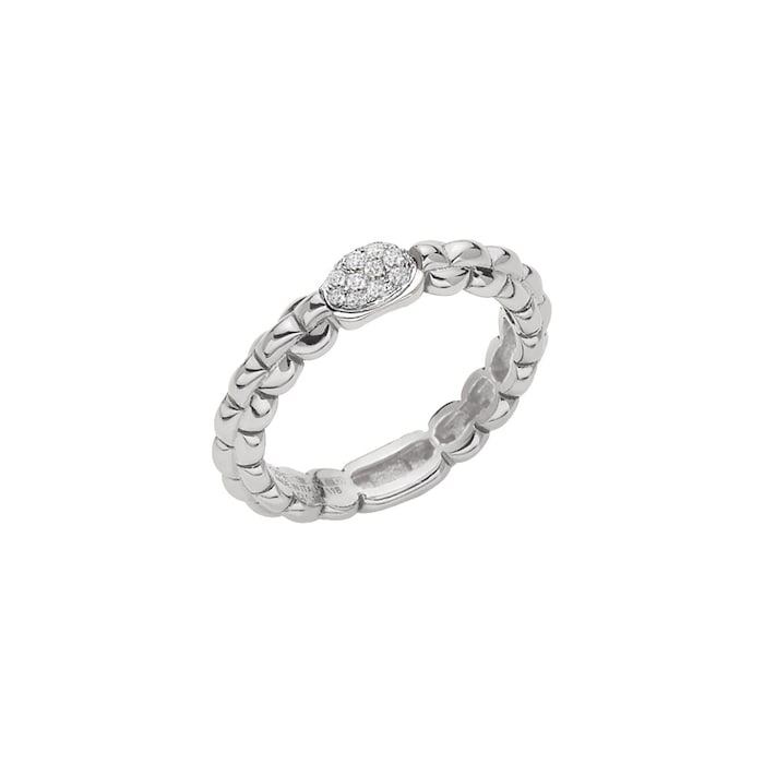 Fope 18ct White Gold Flex'it Eka Tiny Ring