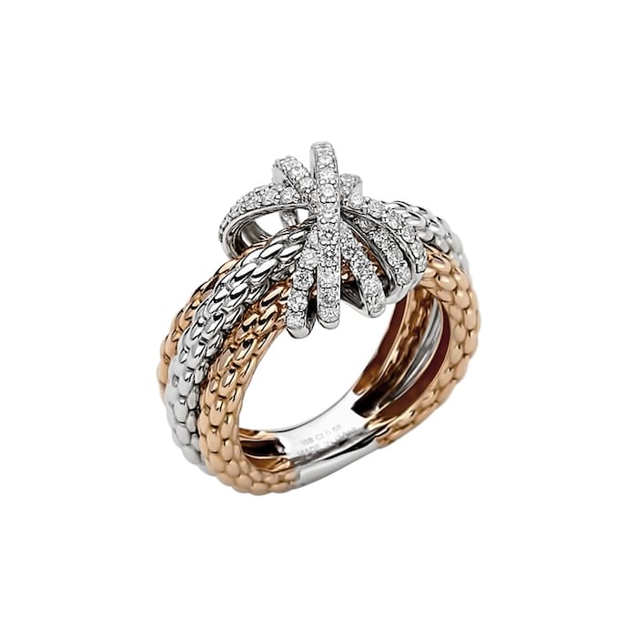 Fope 18ct Rose & White Gold Mialuce Ring