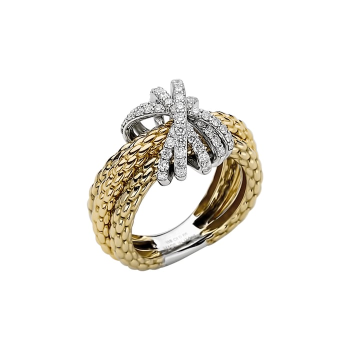 Fope 18ct Yellow Gold Mialuce 0.88ct Diamond Ring