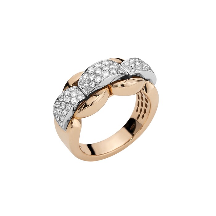 Fope 18ct Rose & White Gold Nova 0.56cttw Diamond Ring