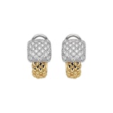 FOPE 18ct Yellow & White Gold Flex'it Vendome 0.16cttw Diamond Earrings