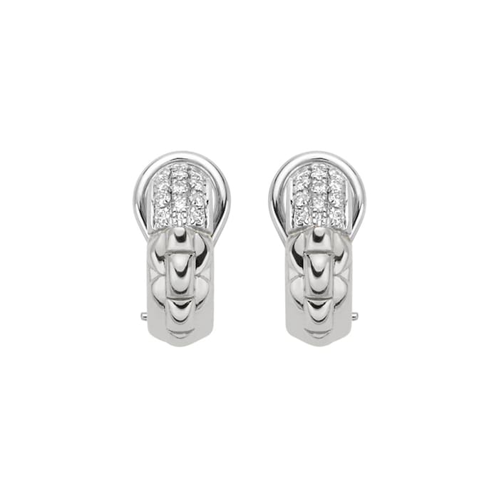 FOPE 18ct White Gold Eka 0.29cttw Diamond Earrings