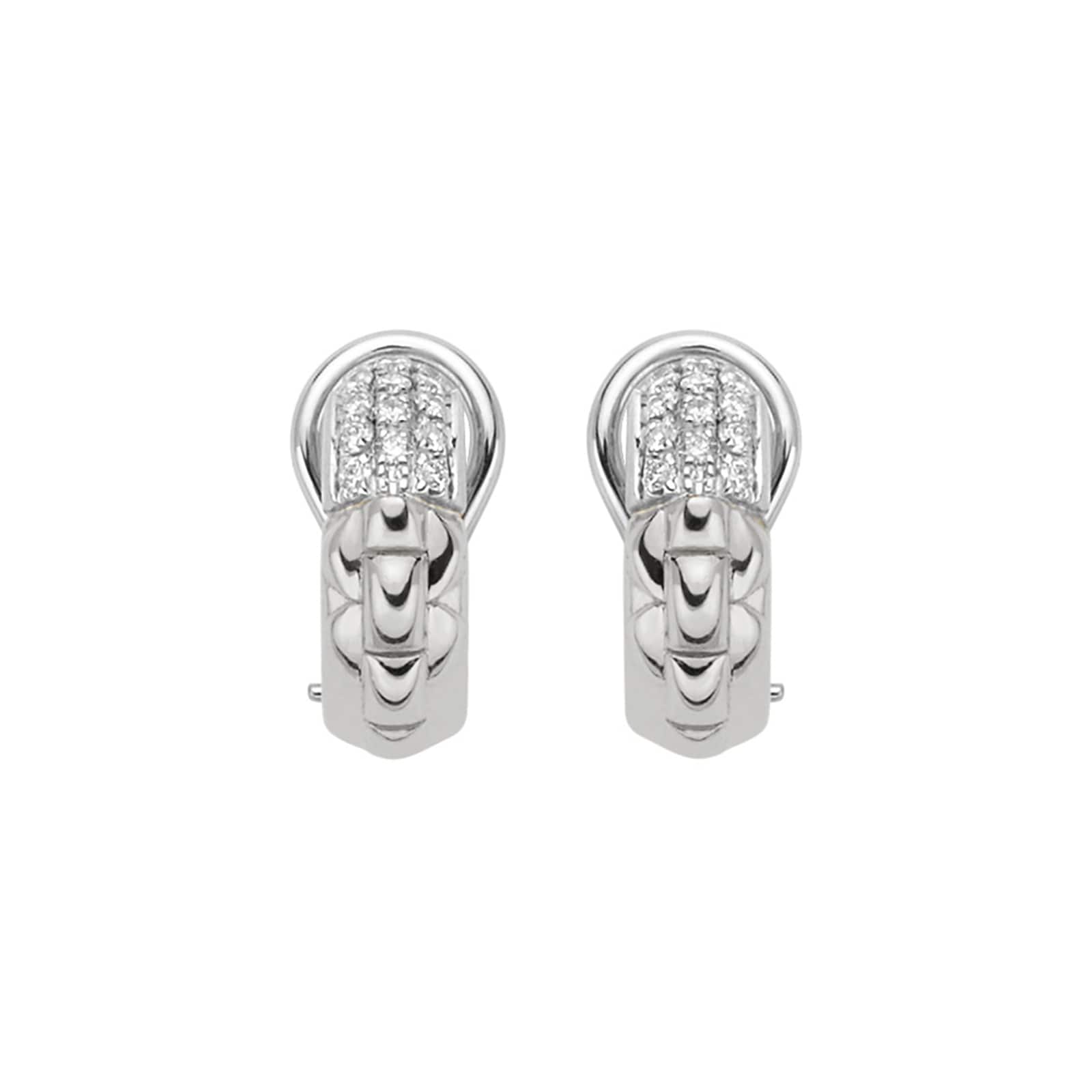 FOPE 18ct White Gold Eka 0.29cttw Diamond Earrings