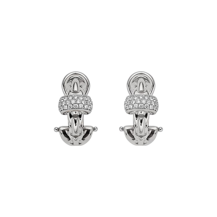 FOPE 18ct White Gold EKA Anni 0.44cttw Diamond Earrings