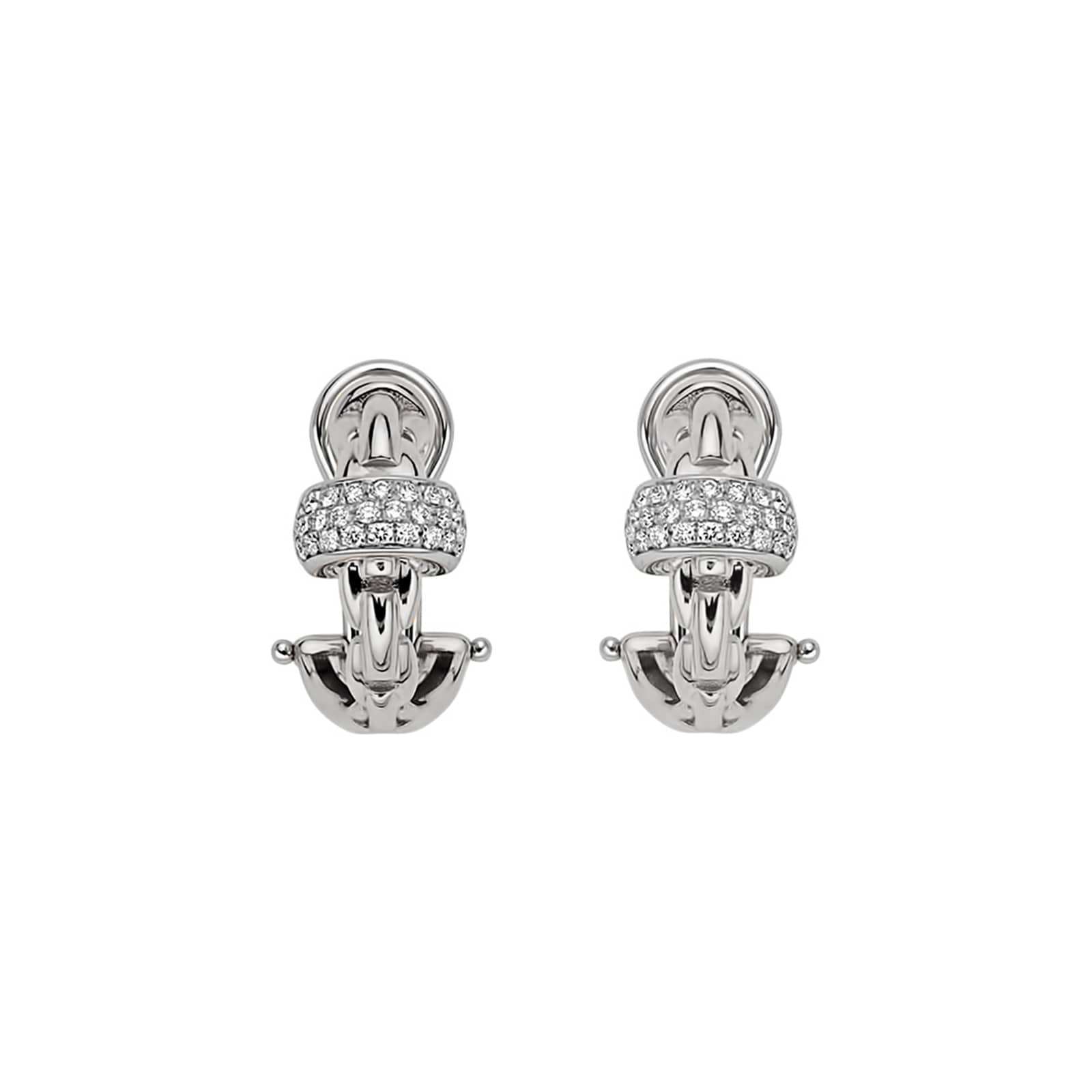 FOPE 18ct White Gold EKA Anni 0.44cttw Diamond Earrings