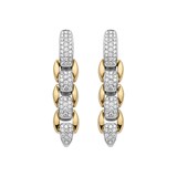 FOPE 18ct Yellow & White Gold EKA Anni 0.71cttw Diamond Earrings