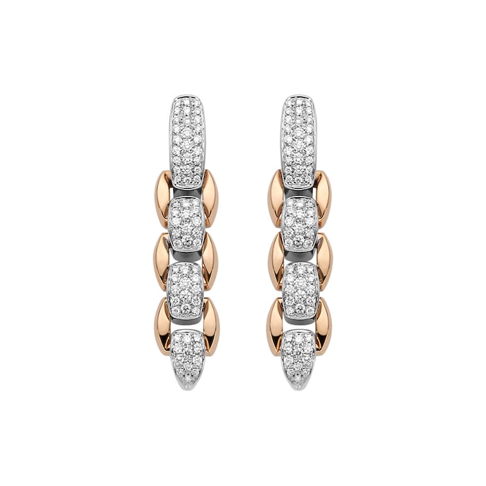 FOPE 18ct Rose & White Gold EKA Anni Earrings
