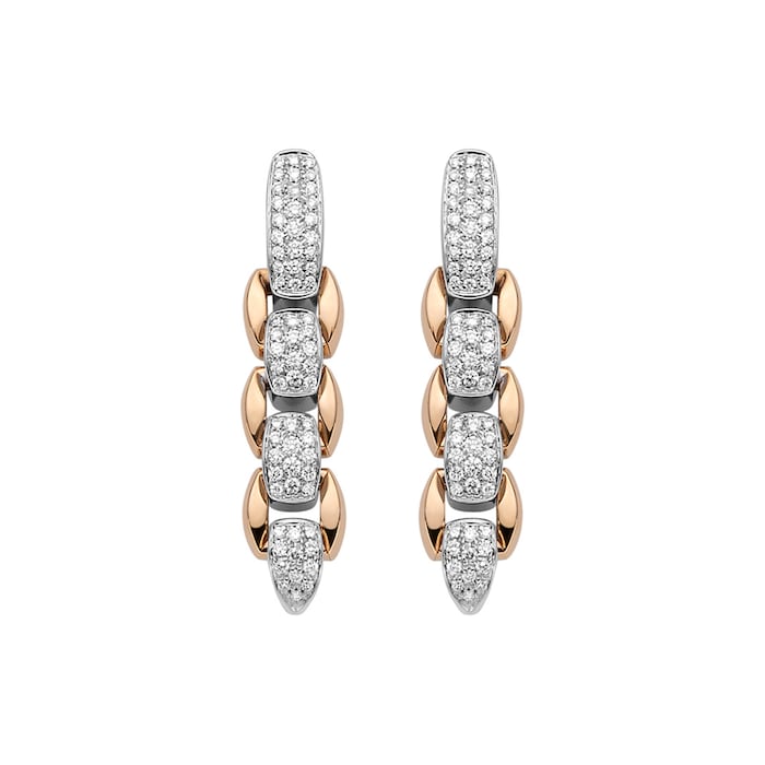 FOPE 18ct Rose & White Gold EKA Anni Earrings