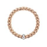 FOPE 18ct Rose & White Gold Flex'it Vendome Bracelet