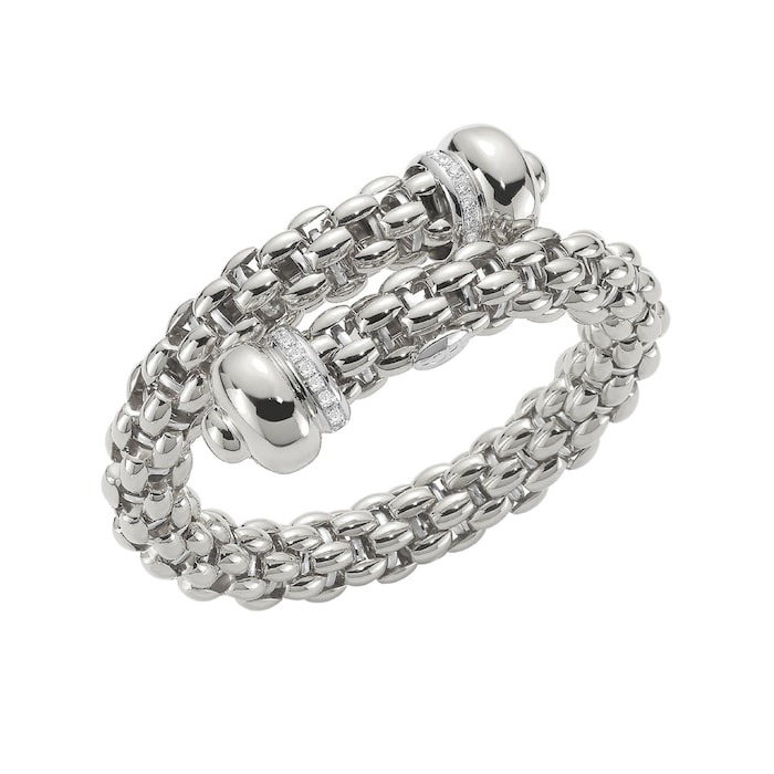 FOPE 18ct White Gold Diva Bangle