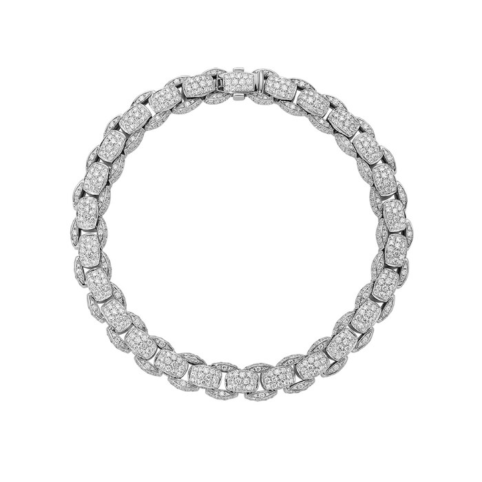 FOPE MiaLuce 18ct White Gold 10.14cttw Diamond Bracelet