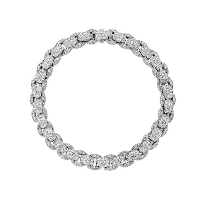 FOPE MiaLuce 18ct White Gold 10.14cttw Diamond Bracelet