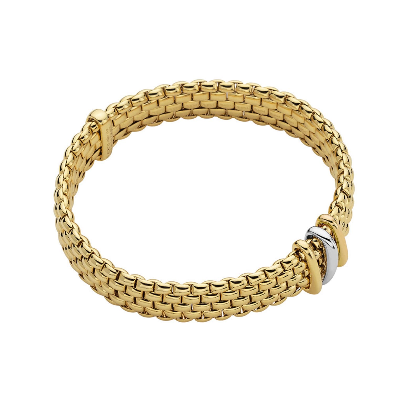 Fope Fope Exclusive 18ct Yellow & White Gold Panorama Bracelet Fope Fope Exclusive 18ct Yellow & White Gold Panorama Bracelet