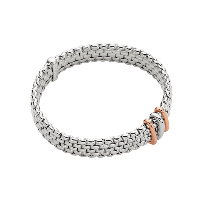 Fope Fope 18ct White & Rose Gold Panorama Exclusive Bracelet