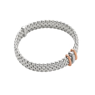 Fope Fope 18ct White & Rose Gold Panorama Exclusive Bracelet
