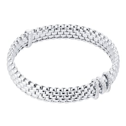 37251011 - 18ct White Gold Panorama Pave 0.23cttw Diamond Bracelet
