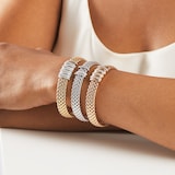 Fope 18ct White & Rose Gold Panorama Pave 0.30cttw Diamond Bracelet