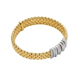 Fope Fope 18ct Yellow & White Gold Panorama Pave Bracelet