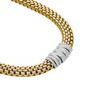 Fope 18ct Yellow & White Gold Panorama 0.68cttw Diamond Pave Necklace