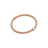 FOPE 18ct Rose Gold Solo Flex'it 0.29ct Diamond Bracelet