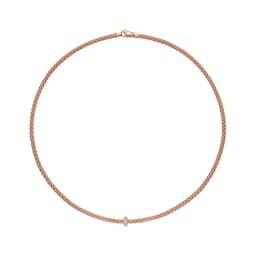 37251035 - 18ct Rose Gold Prima 0.18ct Diamond Necklace