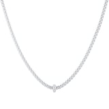 FOPE 18ct White Gold 0.18ct Diamond Prima Necklace