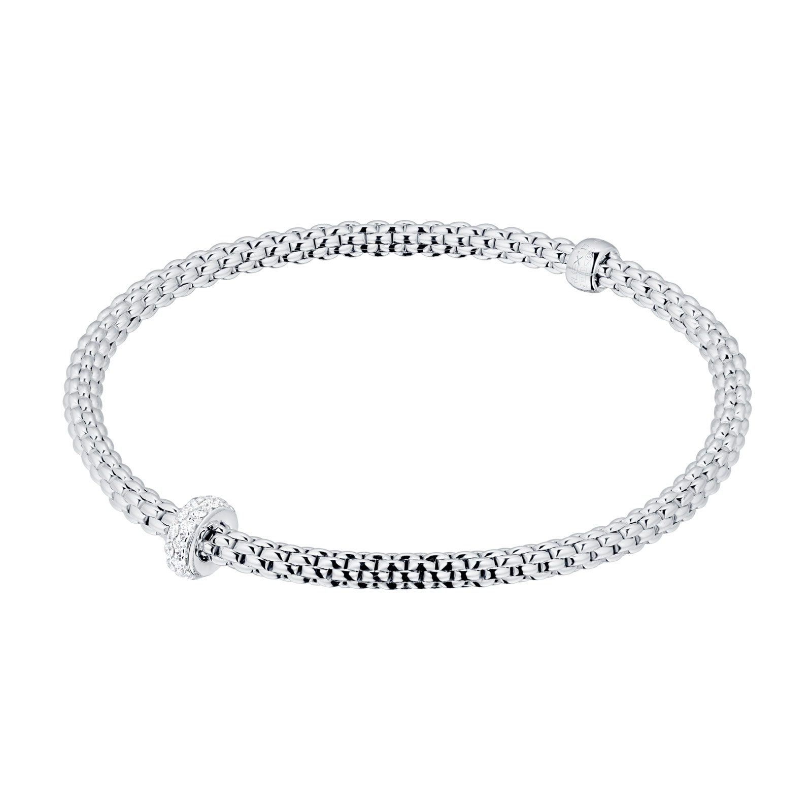 Flex'it 18ct White Gold 0.18ct Diamond Prima Bracelet