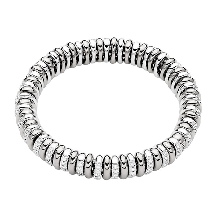 Fope 18k White Gold 1.66cttw Diamond Vendome Bracelet