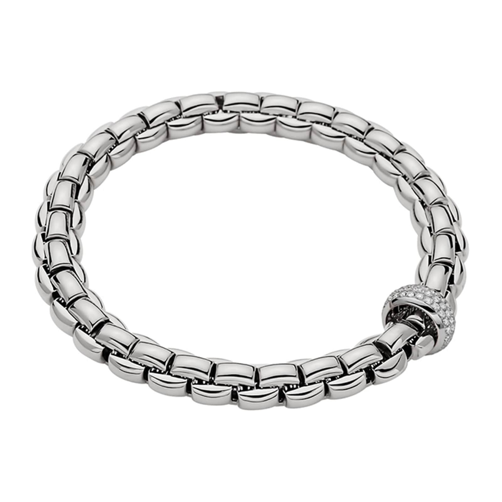 Fope 18k White Gold 0.58cttw Diamond EKA Anniversario Bracelet Fope 18k White Gold 0.58cttw Diamond EKA Anniversario Bracelet