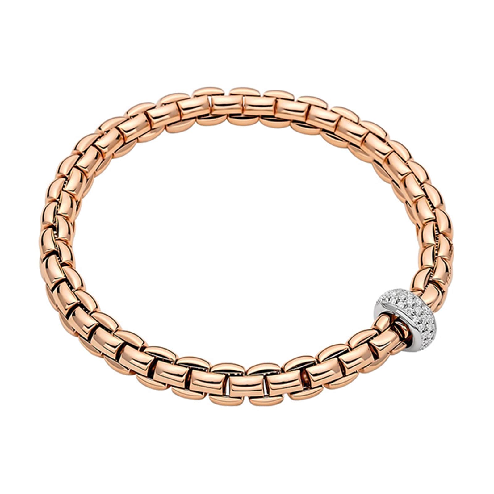 Fope 18k Rose Gold 0.40cttw Diamond EKA Anniversario Bracelet Fope 18k Rose Gold 0.40cttw Diamond EKA Anniversario Bracelet