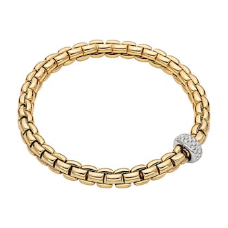 Fope 18k Yellow Gold 0.40cttw Diamond EKA Anniversario Bracelet Fope 18k Yellow Gold 0.40cttw Diamond EKA Anniversario Bracelet