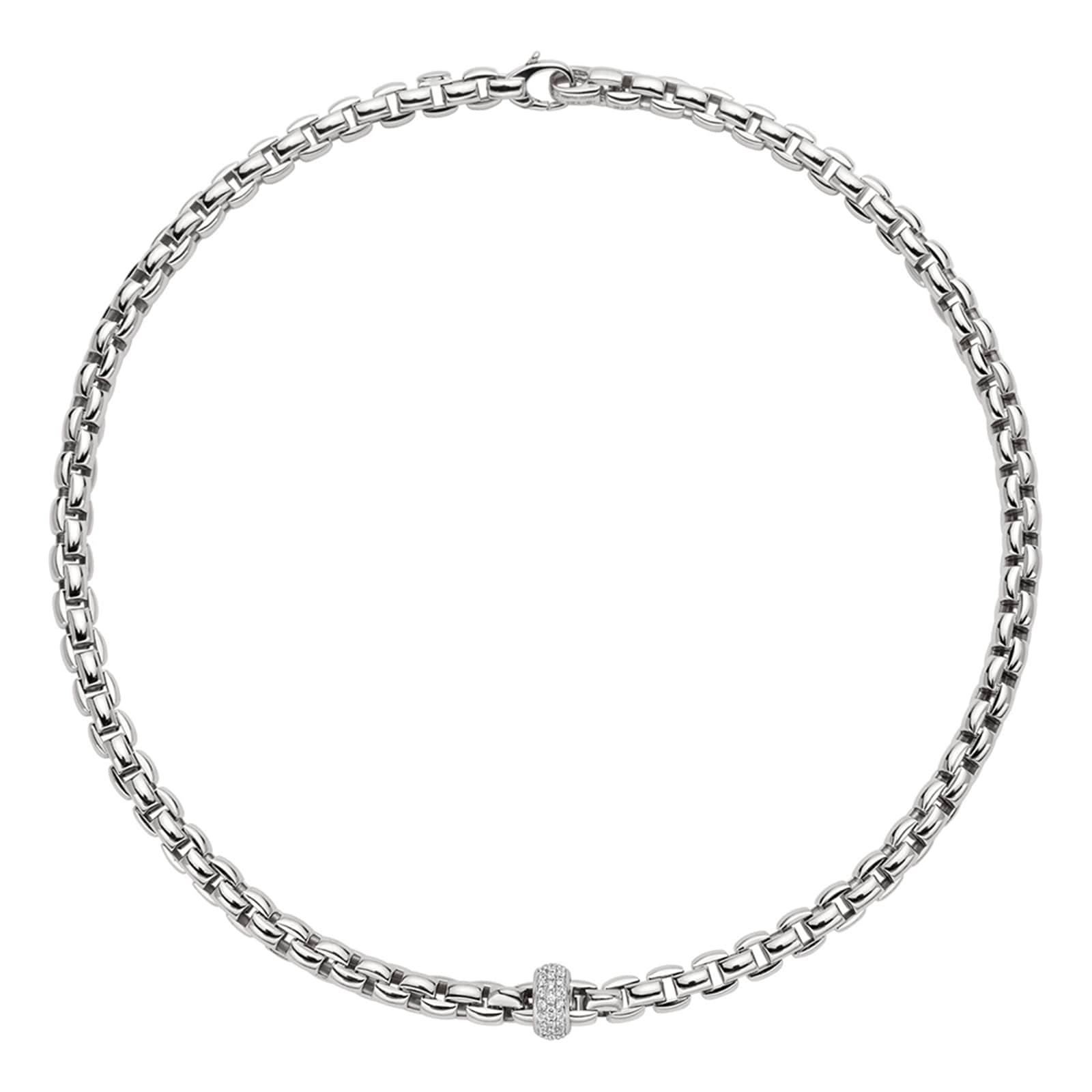 Fope 18k White Gold 0.40cttw Diamond EKA Anniversario Bracelet
