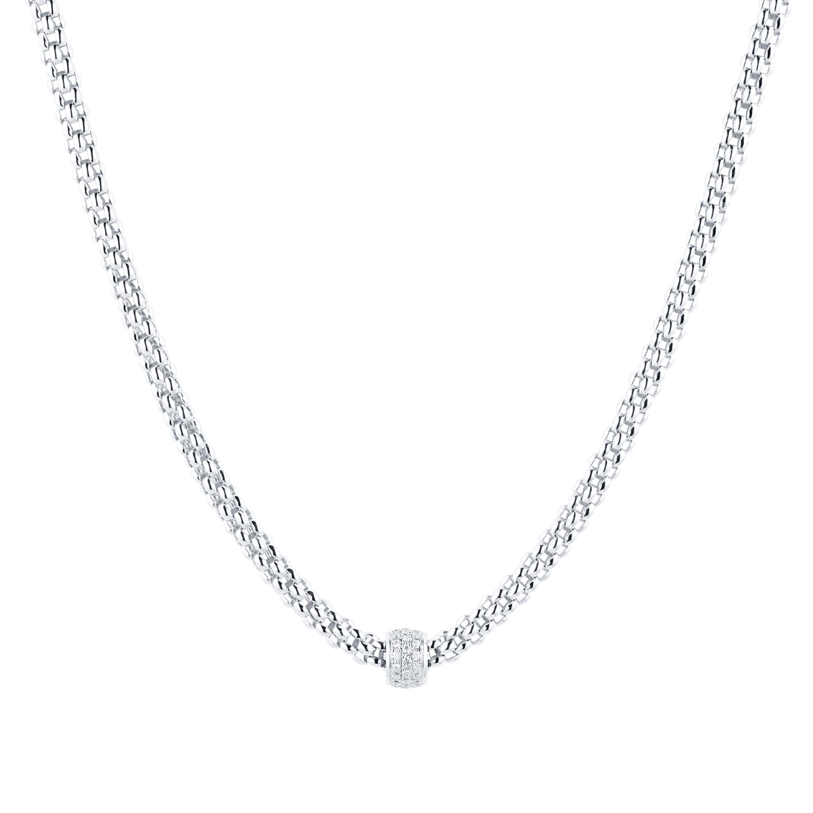 FOPE Fope 18ct White Gold Solo 0.29cttw Diamond Necklet