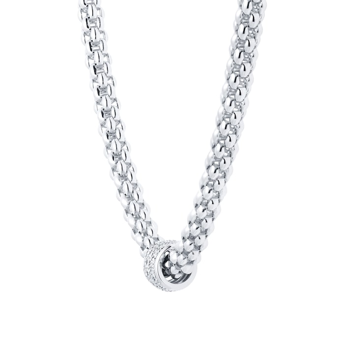 FOPE Fope 18ct White Gold Solo 0.29cttw Diamond Necklet