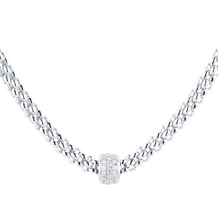 FOPE Fope 18ct White Gold Solo 0.29cttw Diamond Necklet