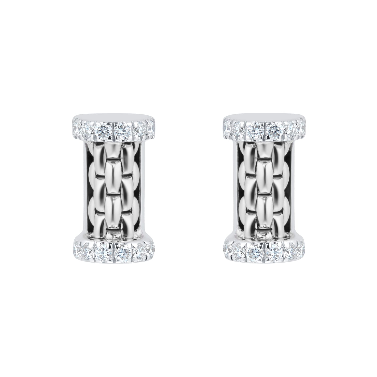 Fope Essentials 18ct White Gold 0.17cttw Diamond Stud Earrings