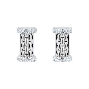 Fope Essentials 18ct White Gold 0.17cttw Diamond Stud Earrings