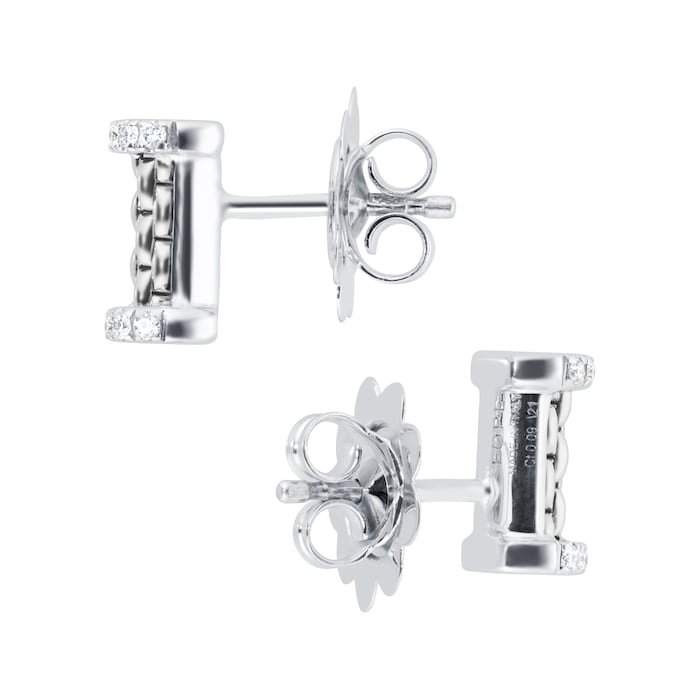 Fope Essentials 18ct White Gold 0.17cttw Diamond Stud Earrings