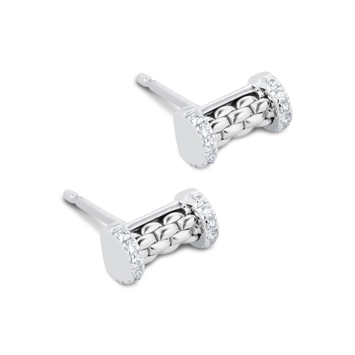 Fope Essentials 18ct White Gold 0.17cttw Diamond Stud Earrings