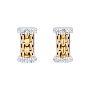 Fope Essentials 18ct Yellow Gold 0.17cttw Diamond Stud Earrings