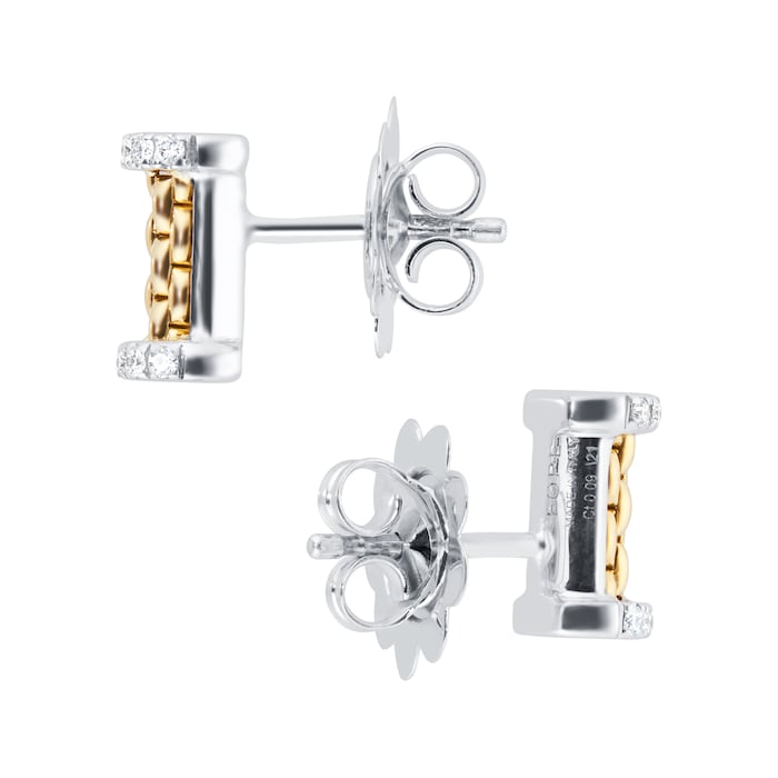 Fope Essentials 18ct Yellow Gold 0.17cttw Diamond Stud Earrings