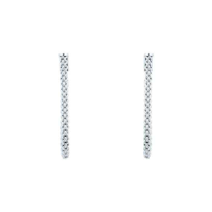 Fope Essentials Flex'it 18ct White Gold Small Teardrop 0.17cttw Diamond Earrings