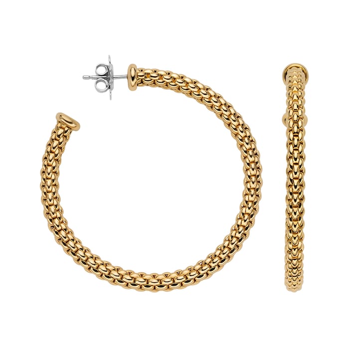 Fope Essentials 18ct Yellow Gold Hoop Earrings