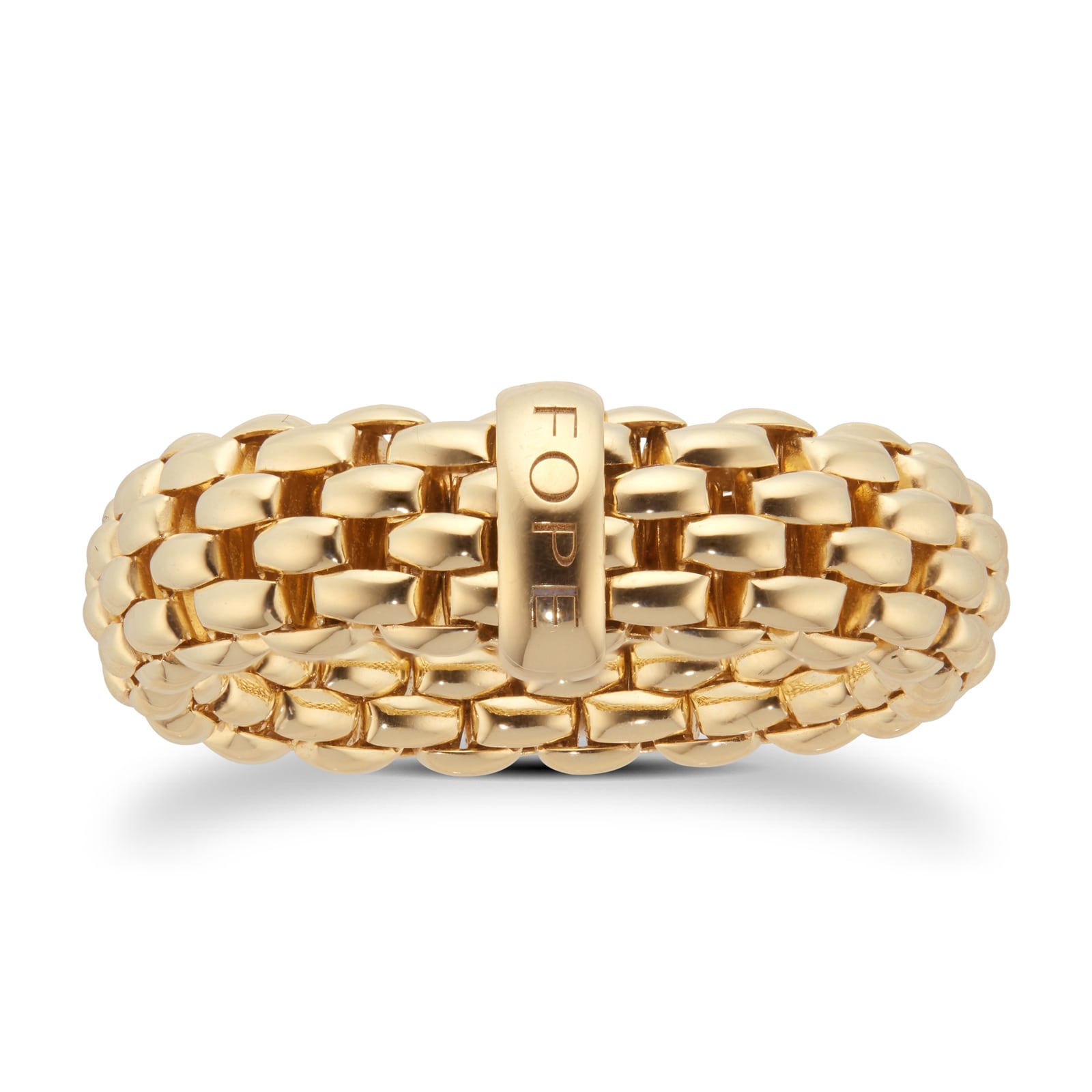 Essentials 18ct Yellow Gold Flex'it 7mm Medium Ring