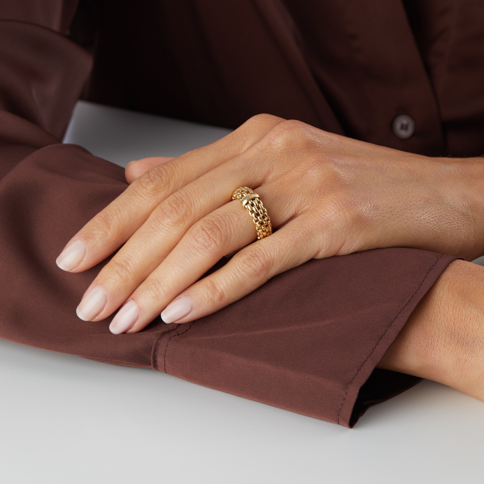 Fope Essentials 18ct Yellow Gold Flex'it 7mm Medium Ring Fope Essentials 18ct Yellow Gold Flex'it 7mm Medium Ring