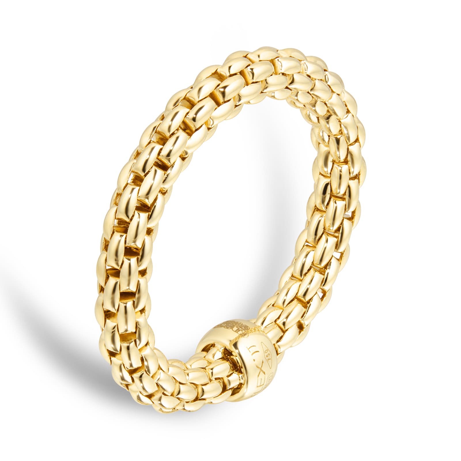 Fope Essentials 18ct Yellow Gold Flex'it 3.4mm Medium Ring Fope Essentials 18ct Yellow Gold Flex'it 3.4mm Medium Ring