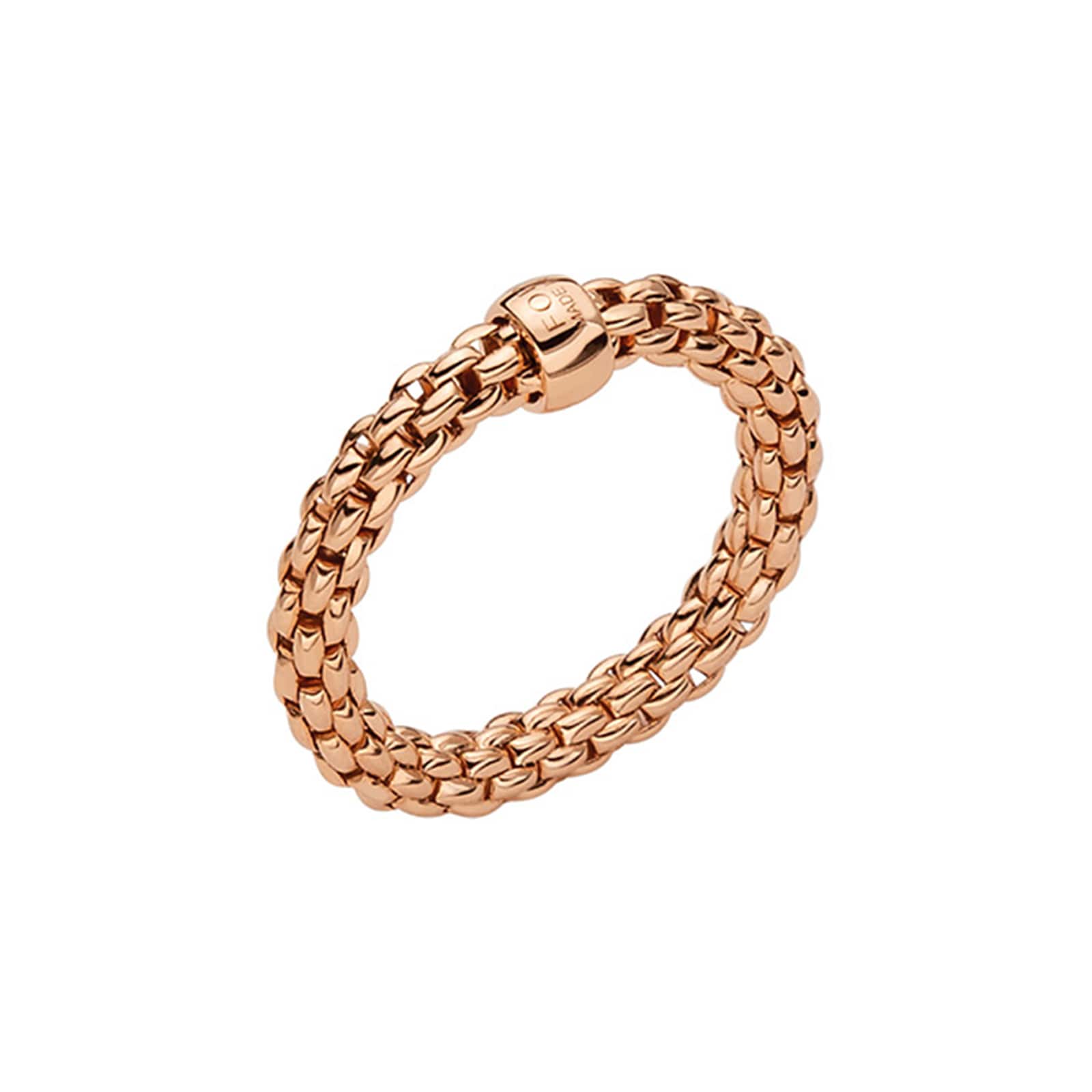Fope Essentials 18ct Rose Gold Flex'it 3.4mm Medium Ring