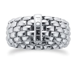 37251104 - Essentials 18ct White Gold Flex'it 9.9mm Medium Ring