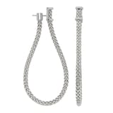 Fope Essentials Flex'it 18ct White Gold Large Teardrop 0.17cttw Diamond Earrings