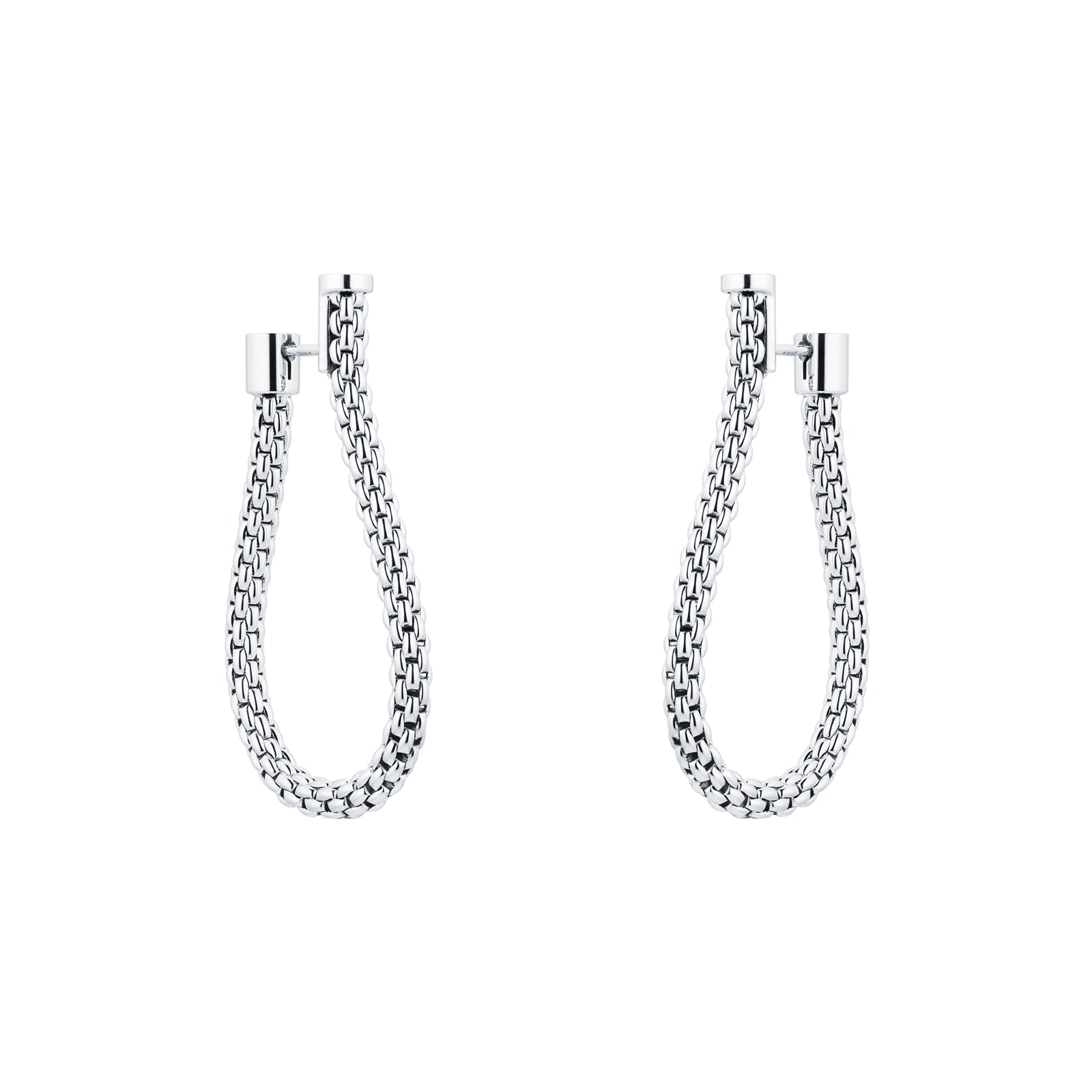 Fope Essentials Flex'it 18ct White Gold Small Teardrop Earrings